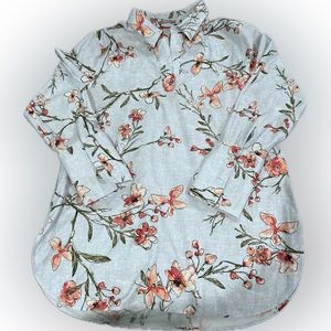 Chicos floral print, no-iron stretch